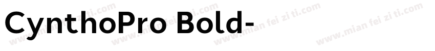 CynthoPro Bold字体转换
